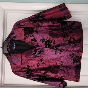Susan Graver Patchwork Floral Jacket